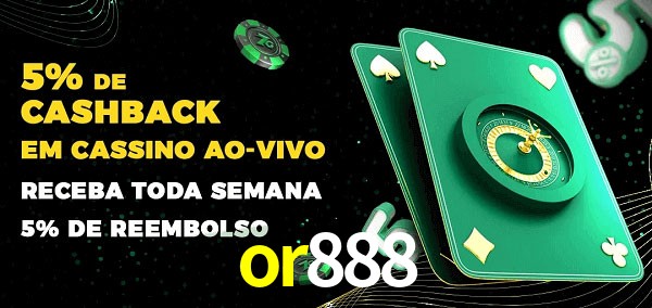 Promoções do cassino ao Vivo or888
